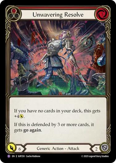 Unwavering Resolve [SUP218] (Super Slam)  Rainbow Foil | Total Play