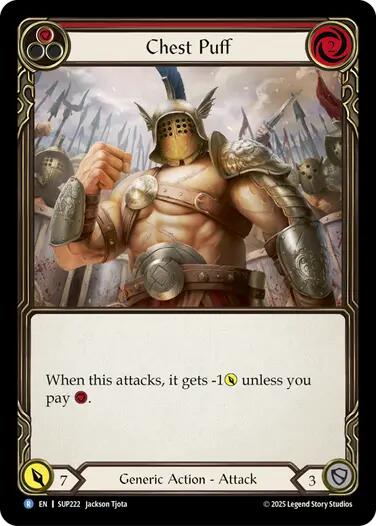 Chest Puff [SUP222] (Super Slam)  Rainbow Foil | Total Play