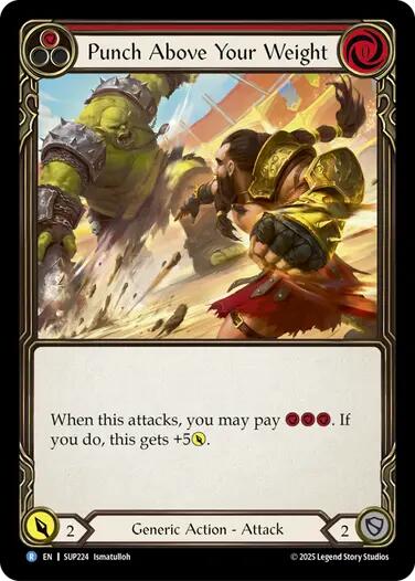 Punch Above Your Weight (Red) [SUP224] (Super Slam)  Rainbow Foil | Total Play