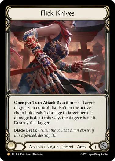 Flick Knives [SUP244] (Super Slam)  Rainbow Foil | Total Play