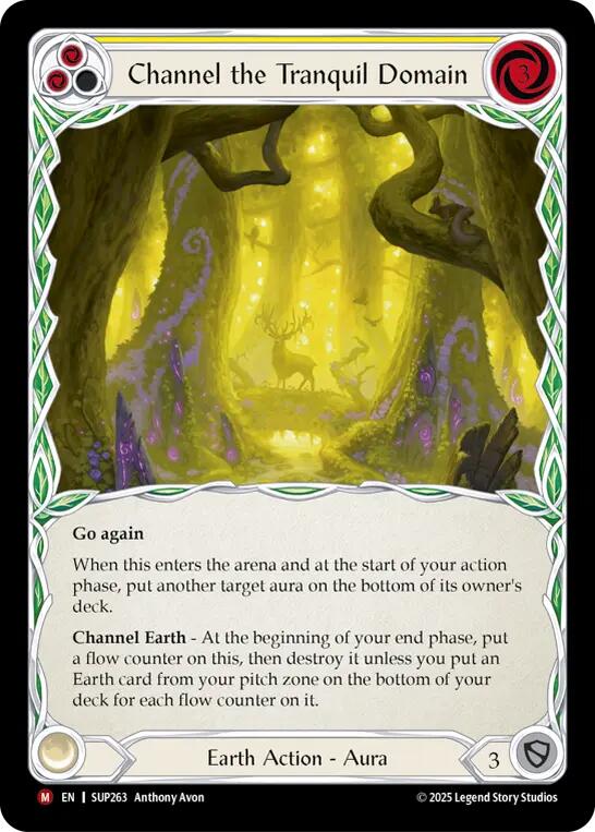 Channel the Tranquil Domain (Extended Art Cold Foil) [SUP263] (Super Slam)  Cold Foil | Total Play