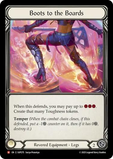 Boots to the Boards (Cold Foil) [SUP274] (Super Slam)  Cold Foil | Total Play