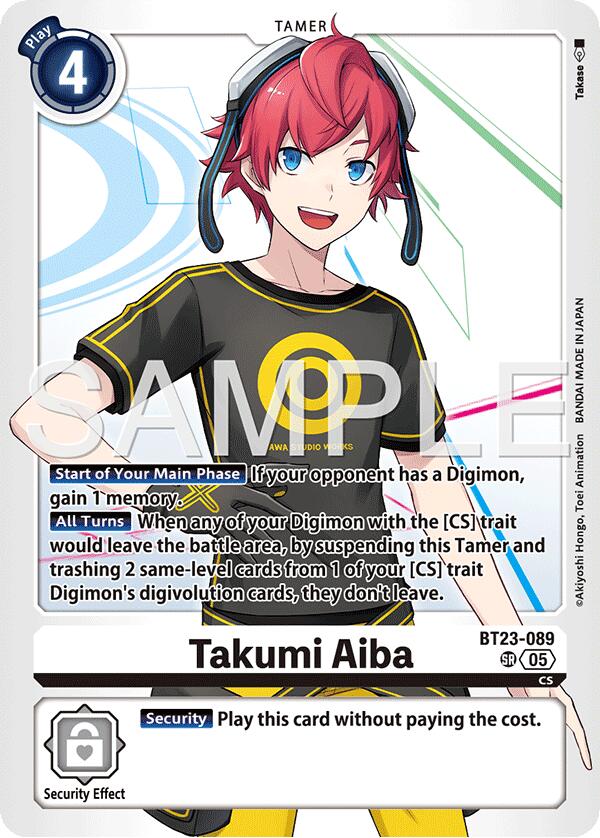 Takumi Aiba [BT23-089] [Hackers' Slumber] | Total Play