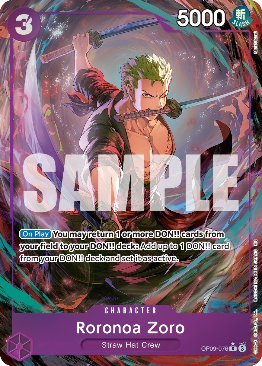Roronoa Zoro (OP09-076) (Alternate Art) [Premium Booster -The Best- Vol. 2] | Total Play