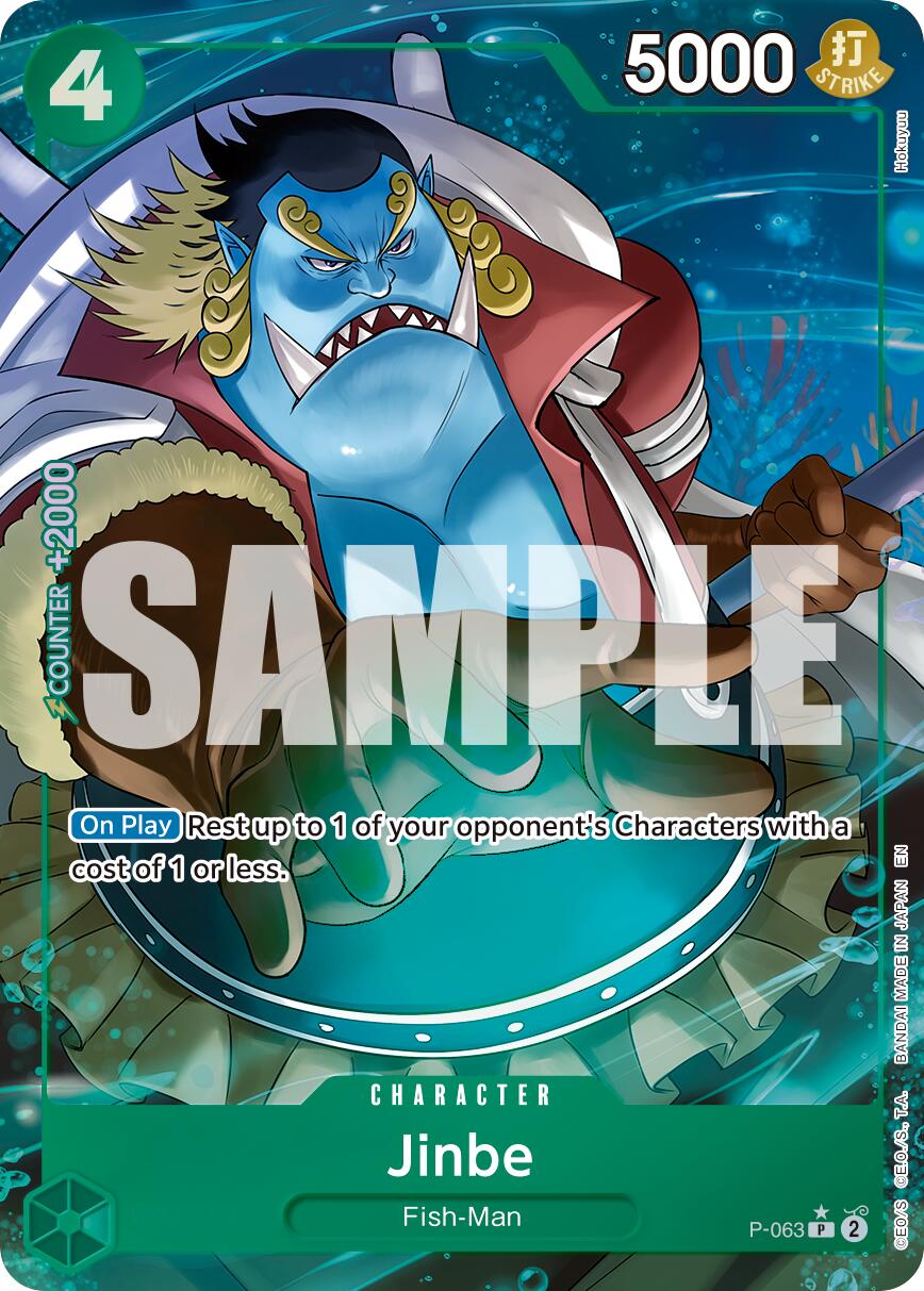 Jinbe (P-063) (Alternate Art) [Premium Booster -The Best- Vol. 2] | Total Play