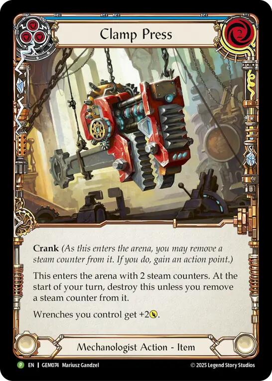 Clamp Press [GEM074] (GEM Pack 3)  Cold Foil | Total Play