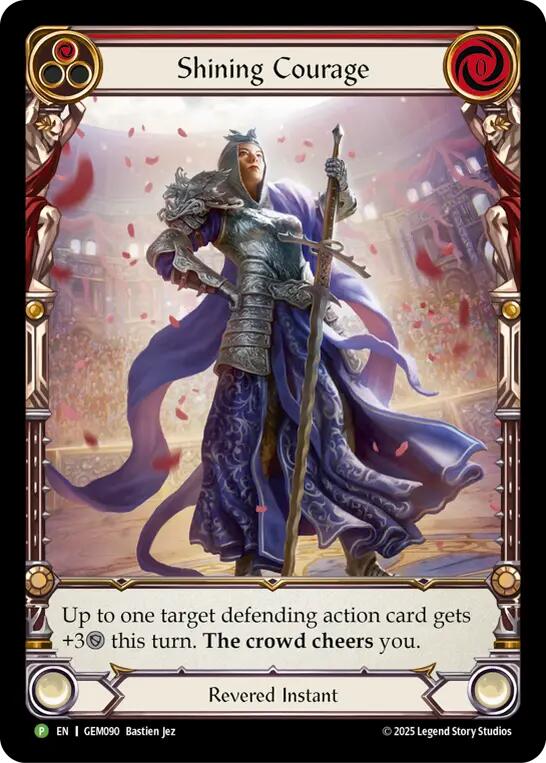Shining Courage [GEM090] (GEM Pack 3)  Rainbow Foil | Total Play