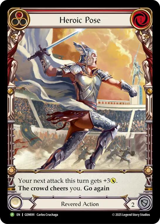 Heroic Pose [GEM091] (GEM Pack 3) | Total Play