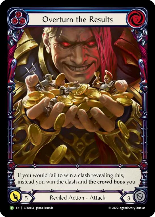 Overturn the Results [GEM094] (GEM Pack 3)  Rainbow Foil | Total Play