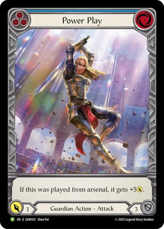 Power Play [GEM103] (GEM Pack 3)  Rainbow Foil | Total Play