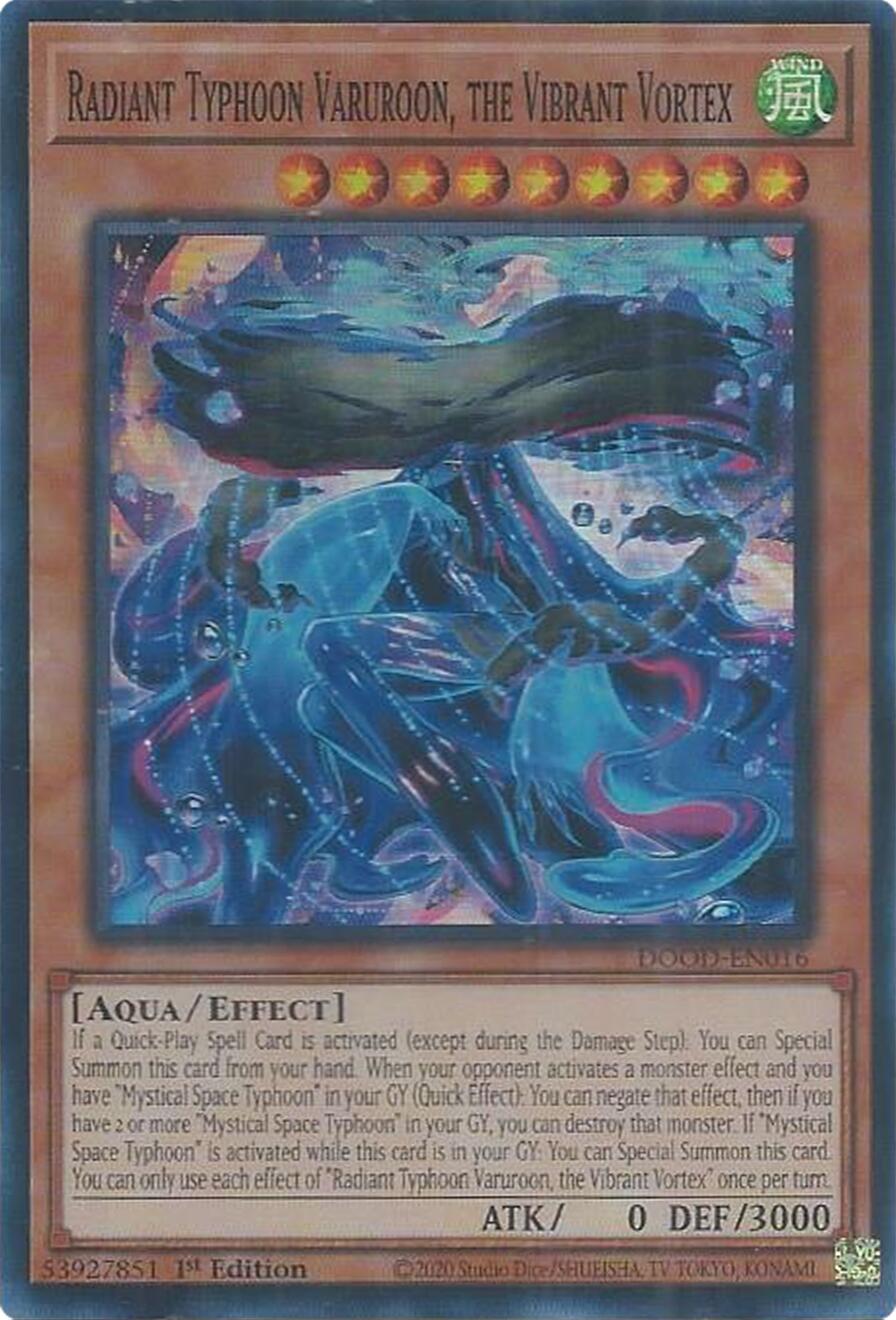 Radiant Typhoon Varuroon, the Vibrant Vortex [DOOD-EN016] Super Rare | Total Play