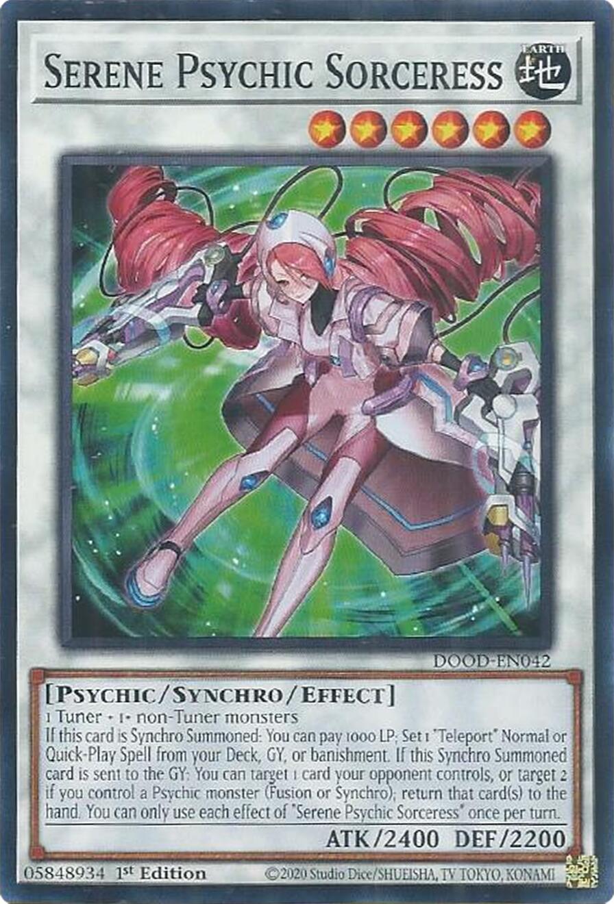 Serene Psychic Sorceress [DOOD-EN042] Common | Total Play