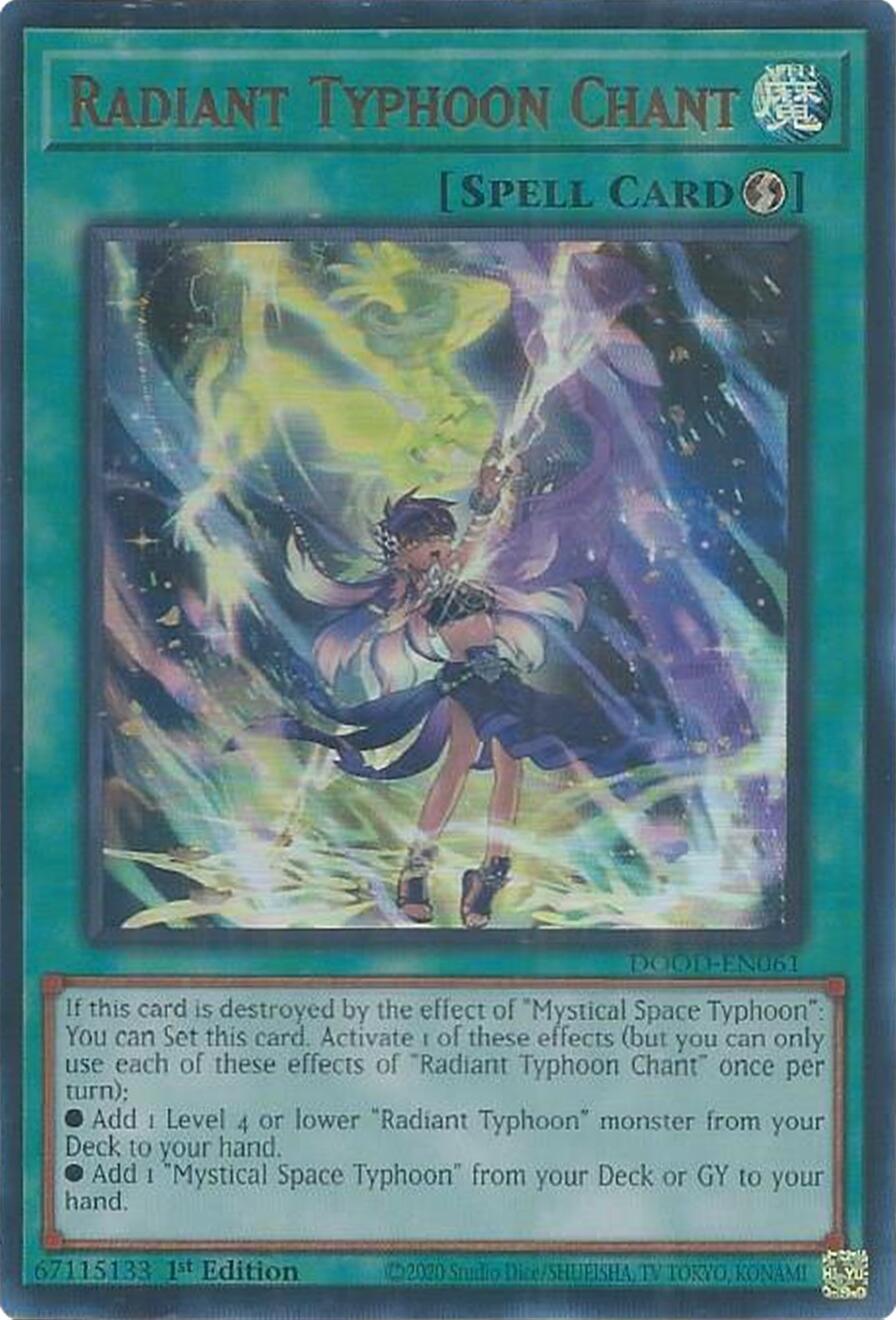 Radiant Typhoon Chant [DOOD-EN061] Ultra Rare | Total Play