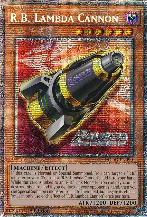 R.B. Lambda Cannon (Starlight Rare) [DOOD-EN090] Starlight Rare | Total Play