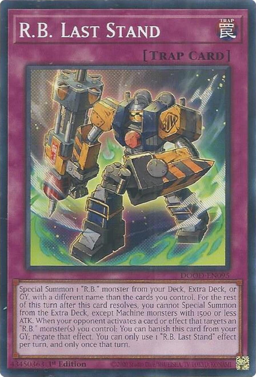 R.B. Last Stand [DOOD-EN095] Common | Total Play