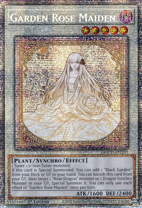 Garden Rose Maiden [DOOD-EN101] Starlight Rare | Total Play