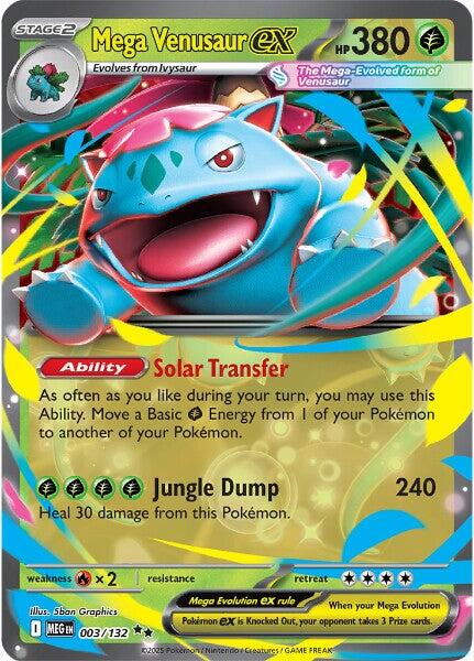 Mega Venusaur ex (003/132) [Mega Evolutions: Base Set] | Total Play
