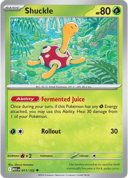 Shuckle (011/132) [Mega Evolution: Base Set] | Total Play