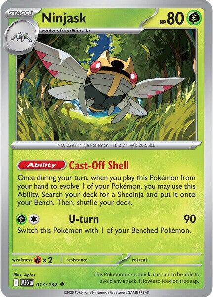 Ninjask (017/132) [Mega Evolutions: Base Set] | Total Play
