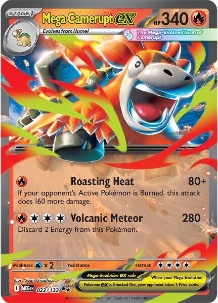 Mega Camerupt ex (022/132) [Mega Evolutions: Base Set] | Total Play