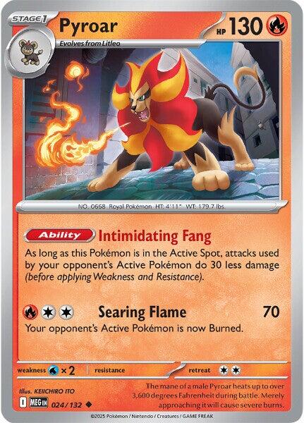 Pyroar (024/132) [Mega Evolutions: Base Set] | Total Play