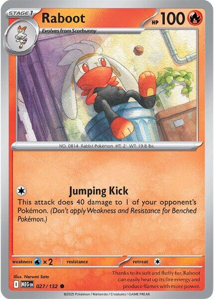 Raboot (027/132) [Mega Evolution: Base Set] | Total Play