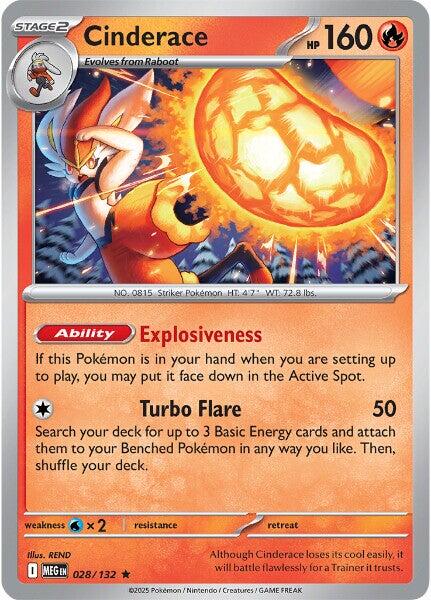 Cinderace (028/132) [Mega Evolutions: Base Set] | Total Play