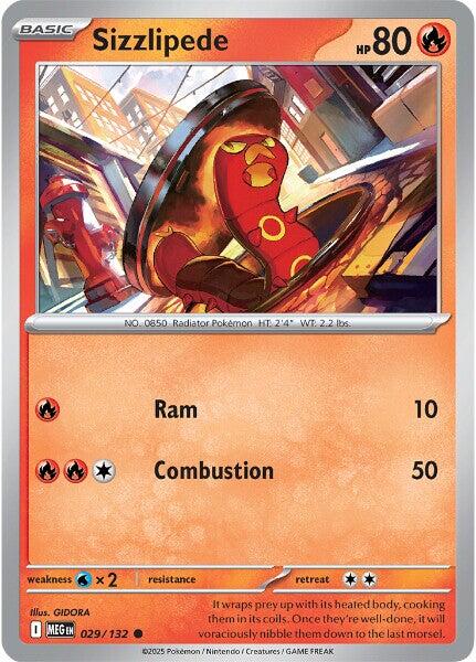Sizzlipede (029/132) [Mega Evolution: Base Set] | Total Play