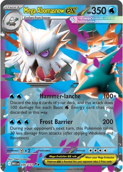 Mega Abomasnow ex (036/132) [Mega Evolutions: Base Set] | Total Play