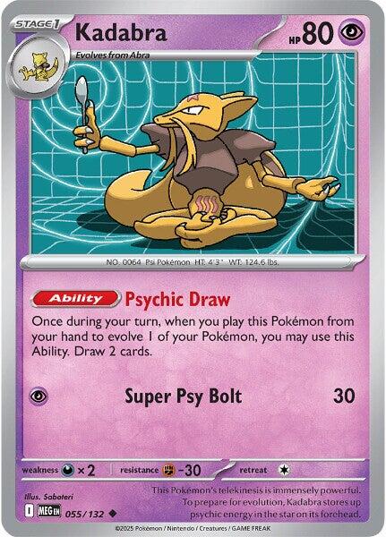 Kadabra (055/132) [Mega Evolutions: Base Set] | Total Play