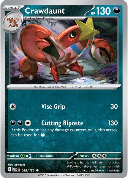 Crawdaunt (085/132) [Mega Evolutions: Base Set] | Total Play