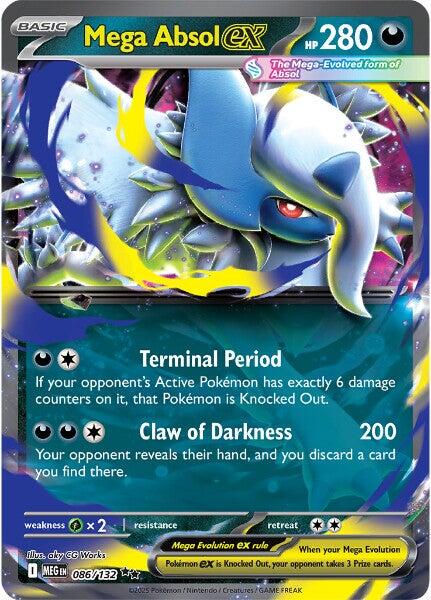 Mega Absol ex (086/132) [Mega Evolution: Base Set] | Total Play