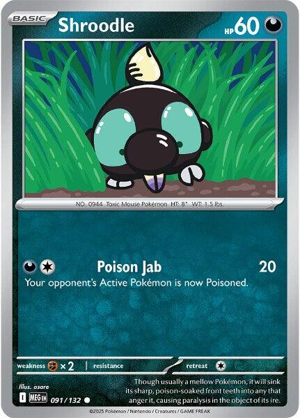 Shroodle (091/132) [Mega Evolution: Base Set] | Total Play