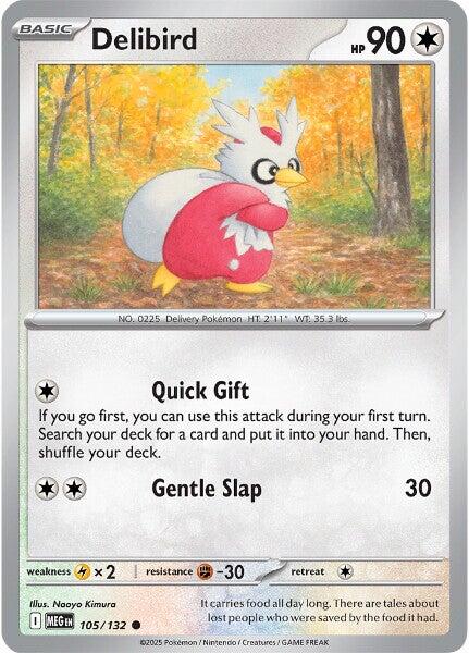 Delibird (105/132) [Mega Evolutions: Base Set] | Total Play