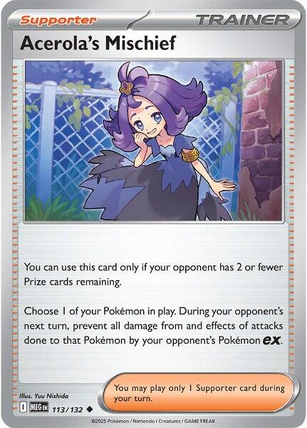 Acerola's Mischief (113/132) [Mega Evolutions: Base Set] | Total Play