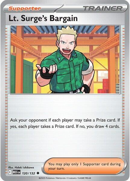 Lt. Surge's Bargain (120/132) [Mega Evolutions: Base Set] | Total Play