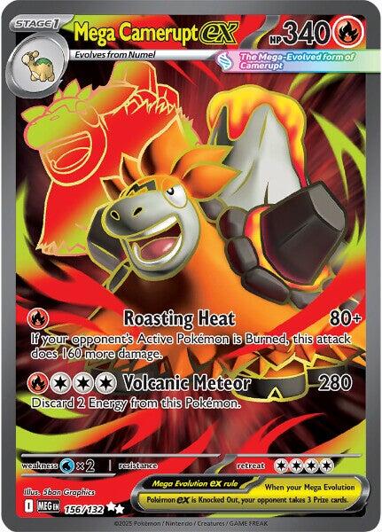 Mega Camerupt ex (156/132) [Mega Evolution: Base Set] | Total Play