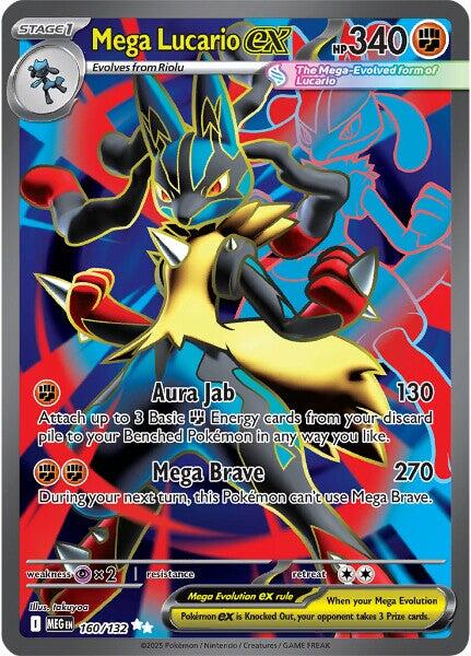 Mega Lucario ex (160/132) [Mega Evolutions: Base Set] | Total Play