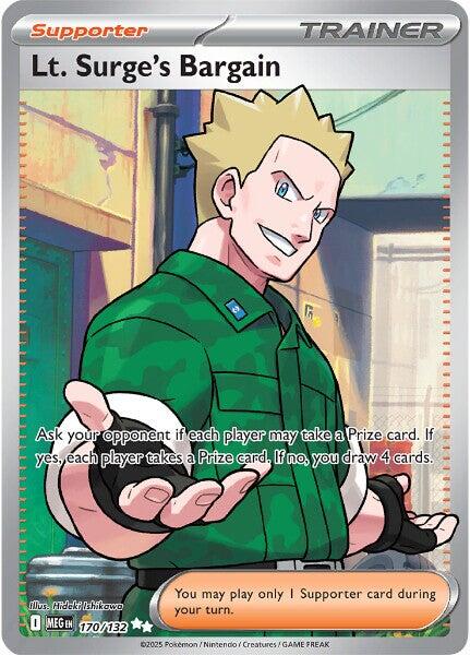 Lt. Surge's Bargain (170/132) [Mega Evolutions: Base Set] | Total Play