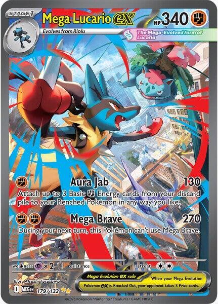 Mega Lucario ex (179/132) [Mega Evolutions: Base Set] | Total Play