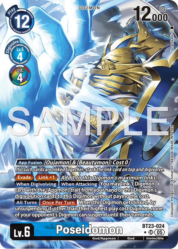 Poseidomon [BT23-024] (Alternate Art) [Hackers' Slumber] | Total Play
