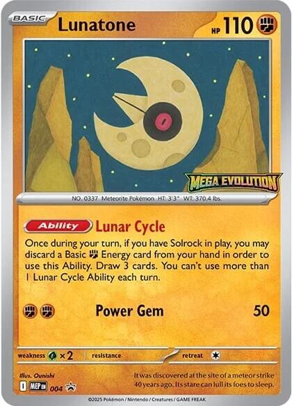 Lunatone (004) [Mega Evolutions Promo] | Total Play