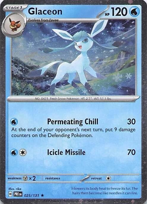 Glaceon (025/131) (Cosmos Holo) [Miscellaneous Cards] | Total Play