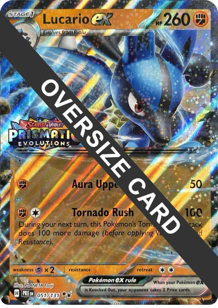 Lucario ex (051/131) (Prismatic Evolutions Stamp) [Scarlet & Violet: Prismatic Evolutions] | Total Play