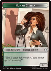 Human Citizen // Treasure Double-Sided Token [Marvel's Spider-Man Tokens] | Total Play