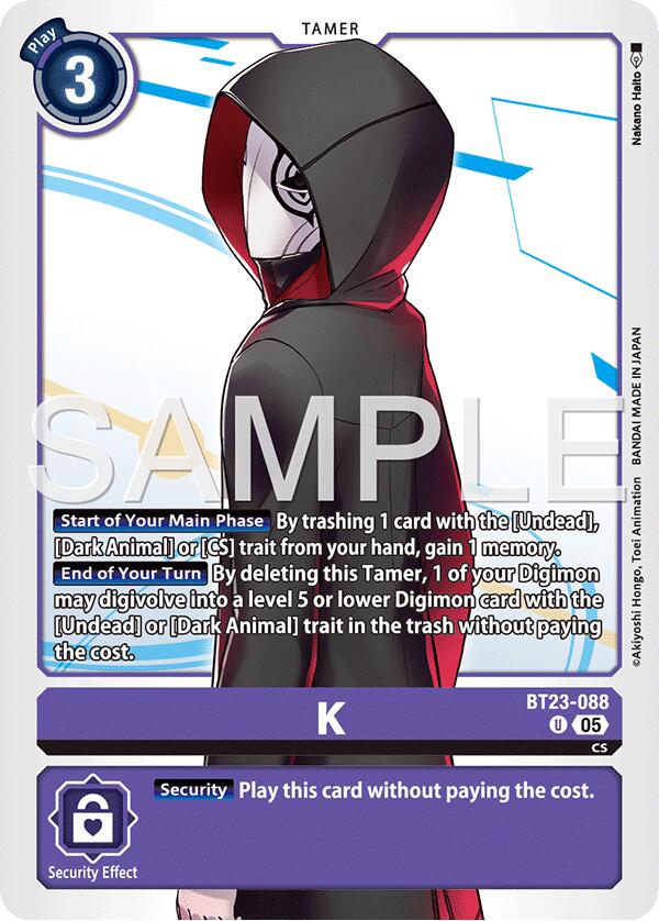 K [BT23-088] [Hackers' Slumber] | Total Play