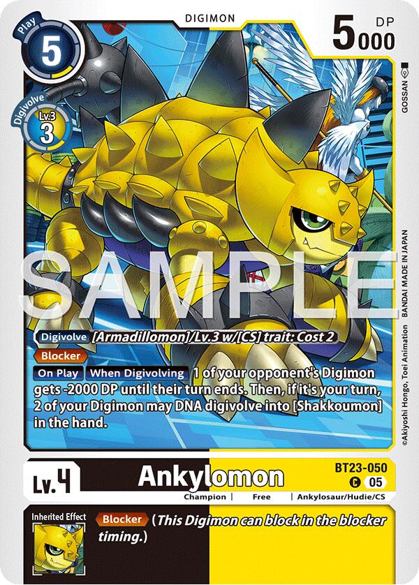 Ankylomon [BT23-050] [Hackers' Slumber] | Total Play