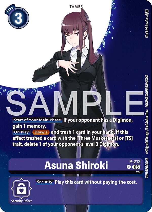 Asuna Shiroki [P-212] (Hacker's Slumber Box Promotion Pack) [Promotional Cards] | Total Play