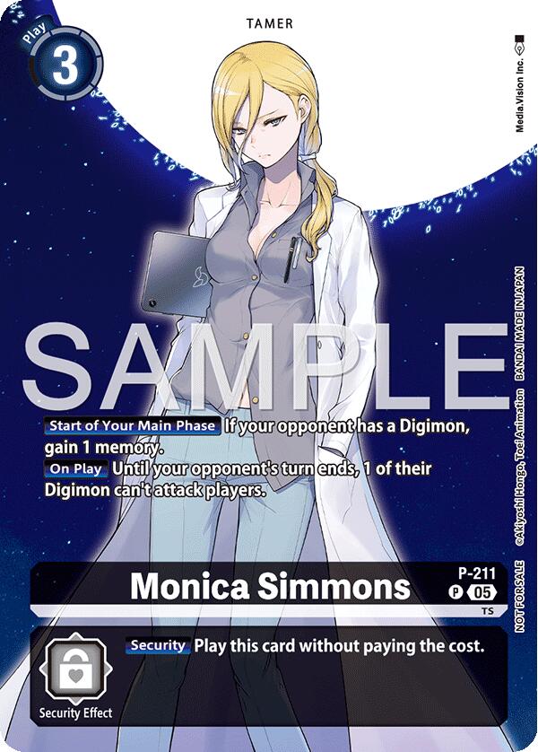 Monica Simmons [P-211] (Hacker's Slumber Box Promotion Pack) [Promotional Cards] | Total Play