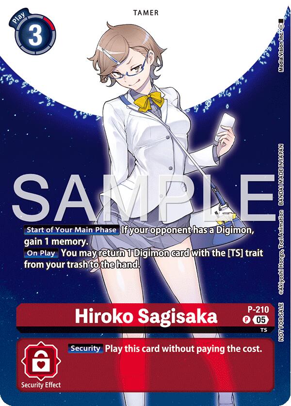 Hiroko Sagisaka [P-210] (Hacker's Slumber Box Promotion Pack) [Promotional Cards] | Total Play